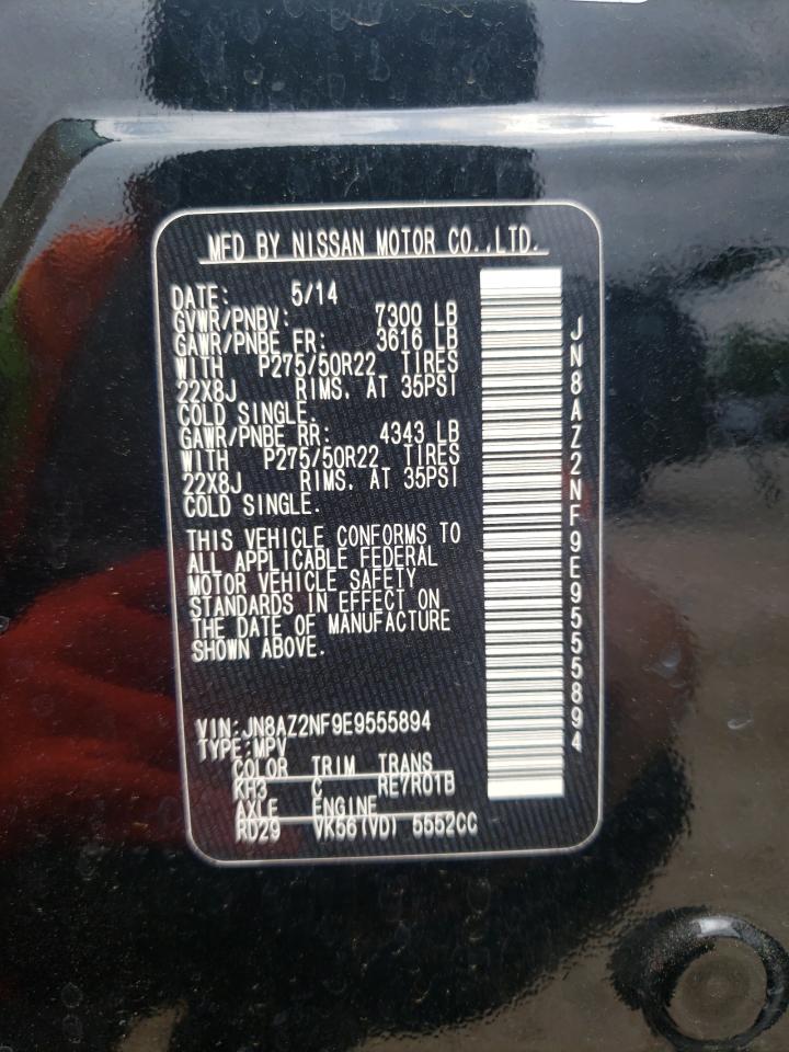 Photo 10 from auction – 2014 INFINITI QX80 with VIN JN8AZ2NF9E9555894