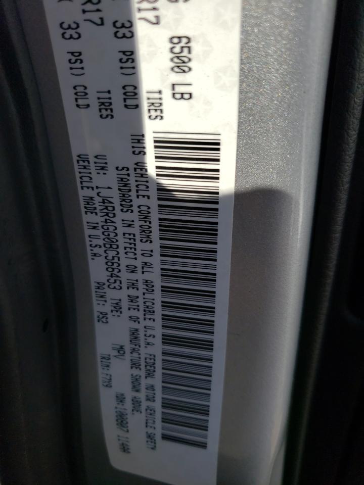 Photo 10 from auction – 2011 JEEP GRAND CHER with VIN 1J4RR4GG0BC566453