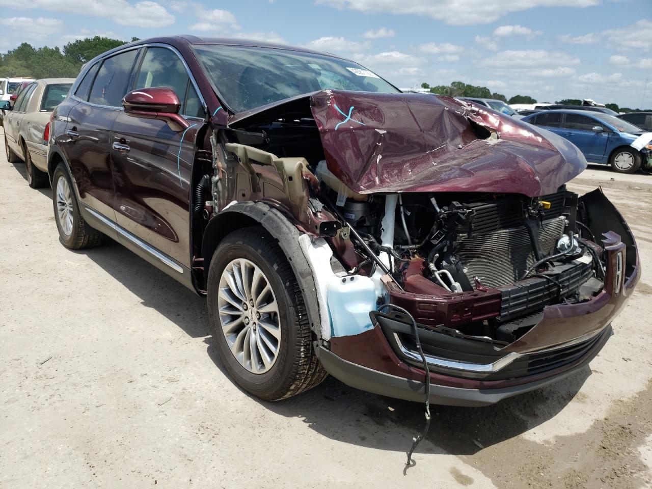 LINCOLN MKX SELECT 2017 with VIN 2LMPJ6KR5HBL46890 - Photo from auction
