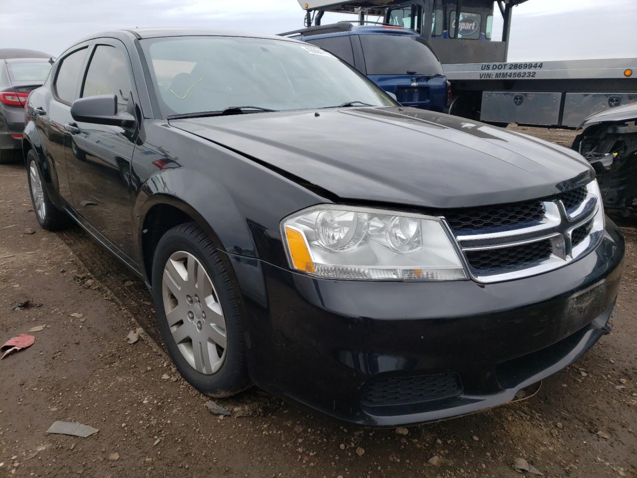 DODGE AVENGER SE 2012 with VIN 1C3CDZAB2CN134512 - Photo from auction