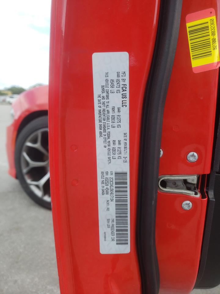 Photo 10 from auction – 2019 DODGE CHARGER SC with VIN 2C3CDXGJ5KH617194