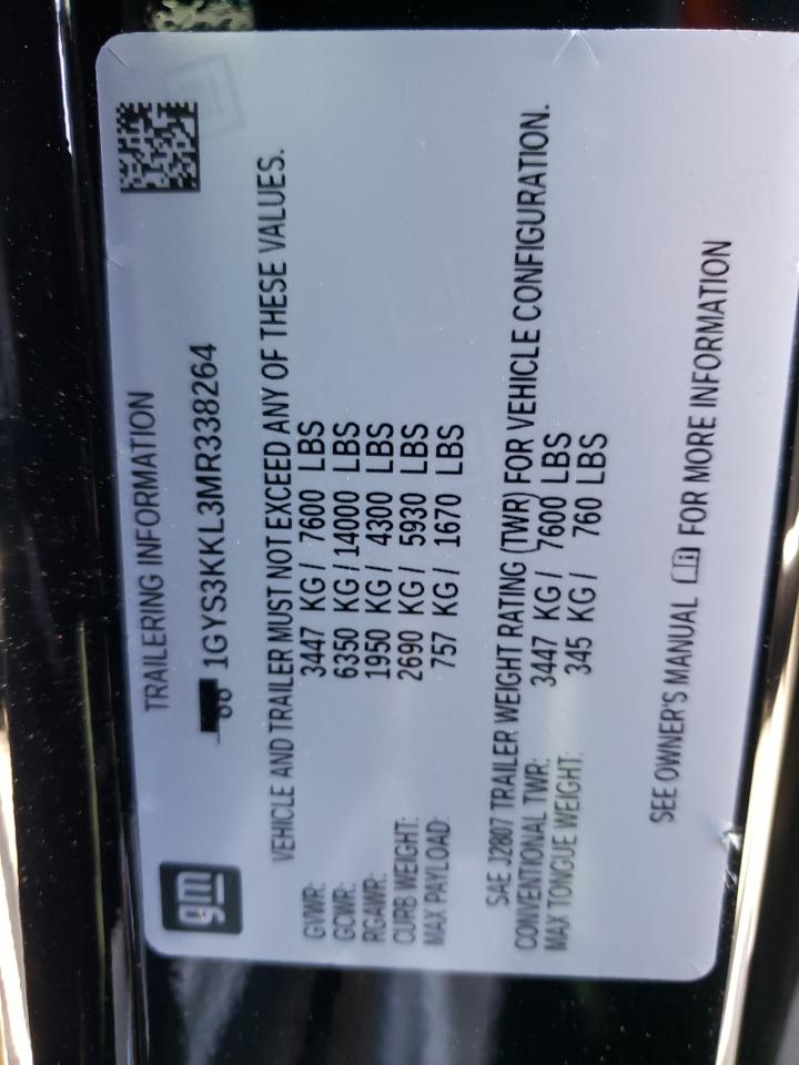 Photo 10 from auction – 2021 CADILLAC ESCALADE E with VIN 1GYS3KKL3MR338264