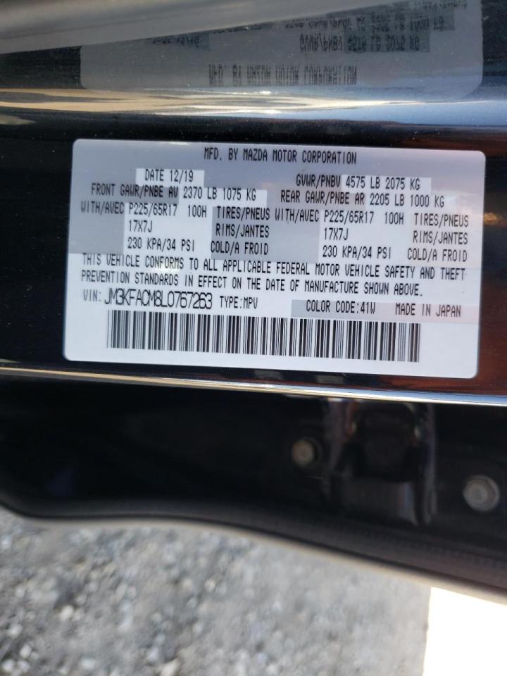 Photo 10 from auction – 2020 MAZDA CX-5 TOURI with VIN JM3KFACM8L0767263