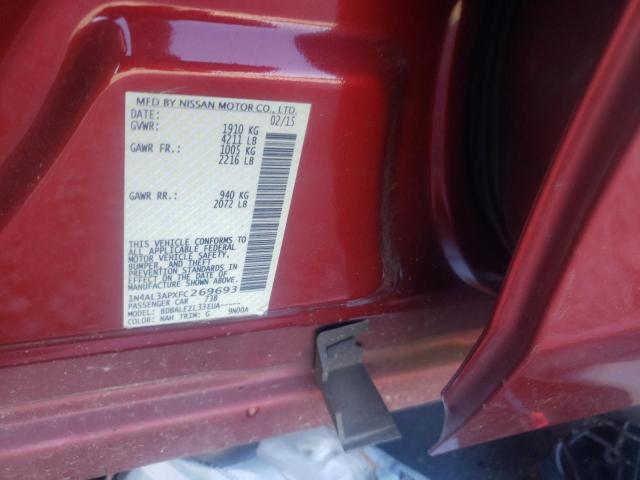Photo 10 from auction – 2015 NISSAN ALTIMA 2.5 with VIN 1N4AL3APXFC269693