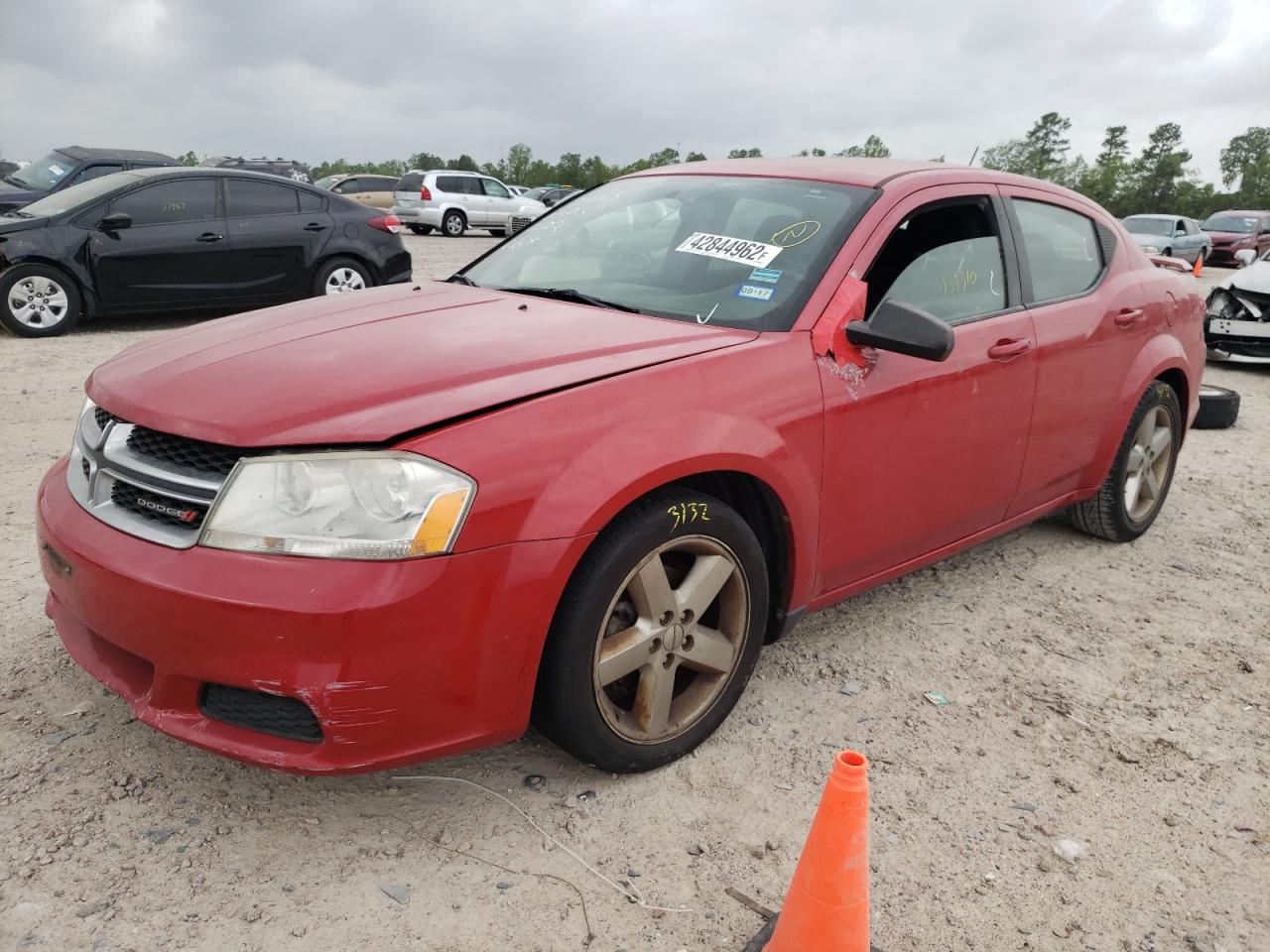 Photo 2 from auction – 2013 DODGE AVENGER SE with VIN 1C3CDZAB7DN688453
