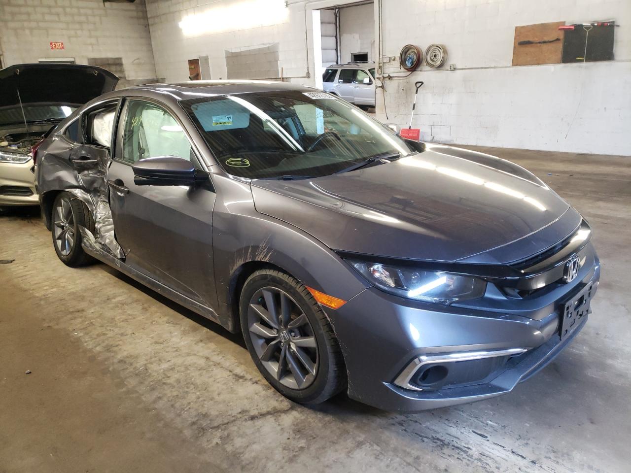 HONDA CIVIC EX 2019 with VIN 19XFC1F38KE201597 - Photo from auction