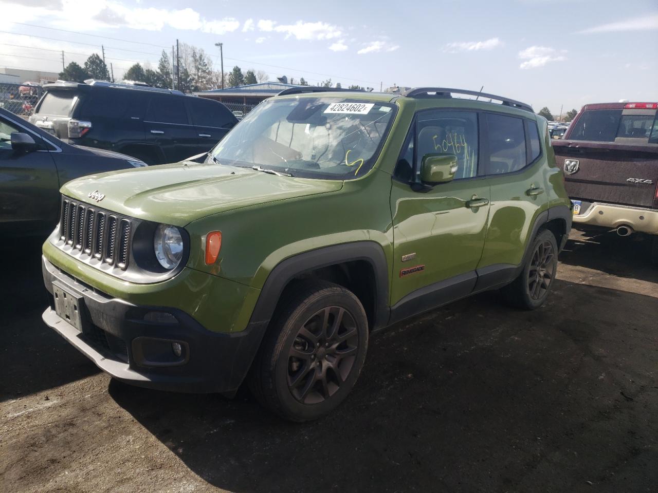 Photo 2 from auction – 2016 JEEP RENEGADE L with VIN ZACCJBBT6GPC91007