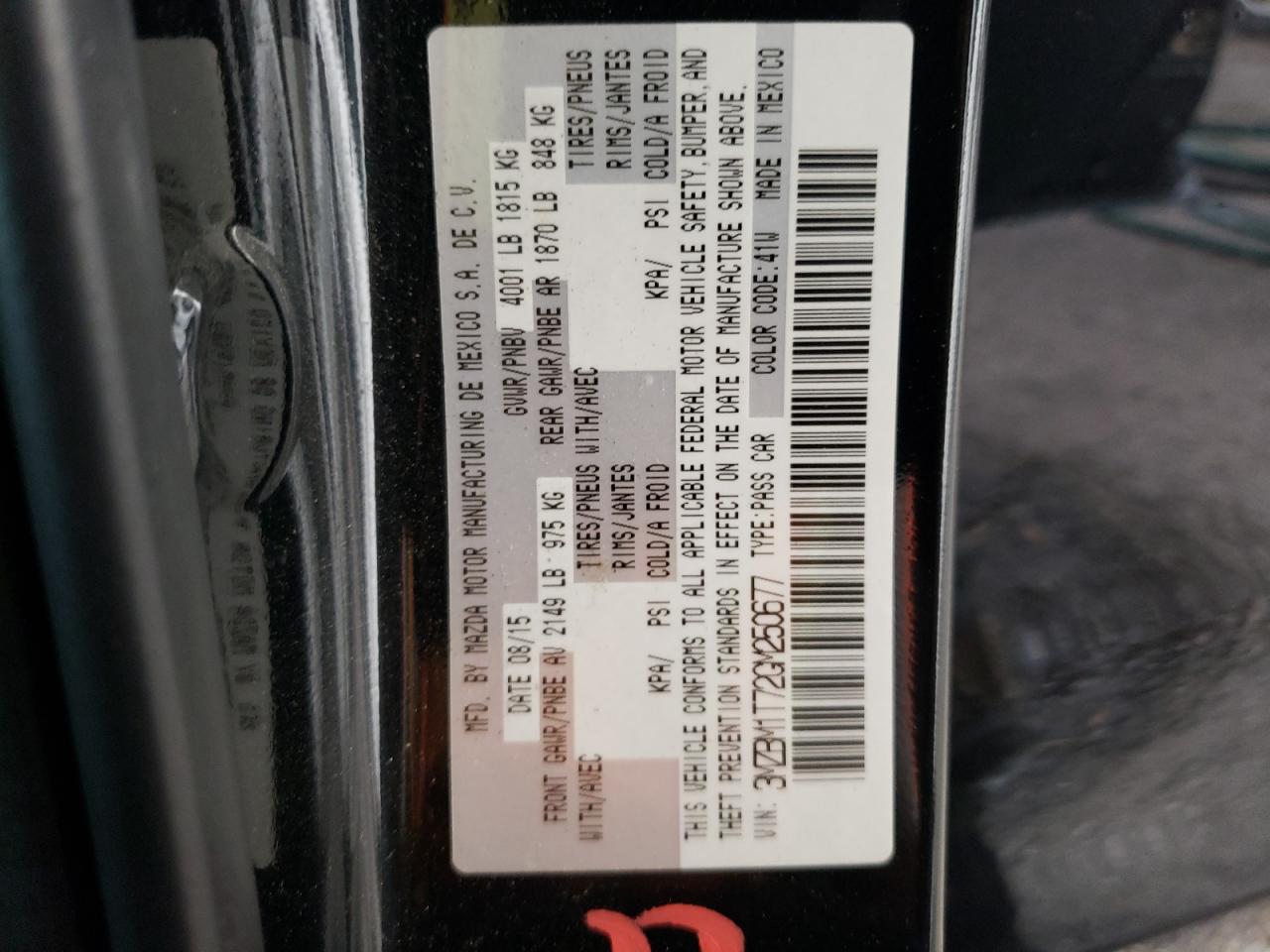 Photo 10 from auction – 2016 MAZDA 3 SPORT with VIN 3MZBM1T72GM250677