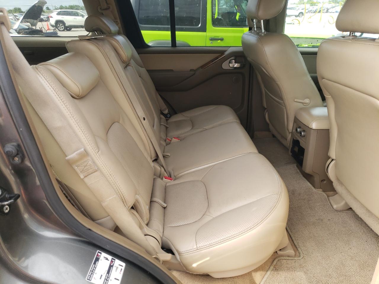Photo 6 from auction – 2007 NISSAN PATHFINDER with VIN 5N1AR18U37C646290