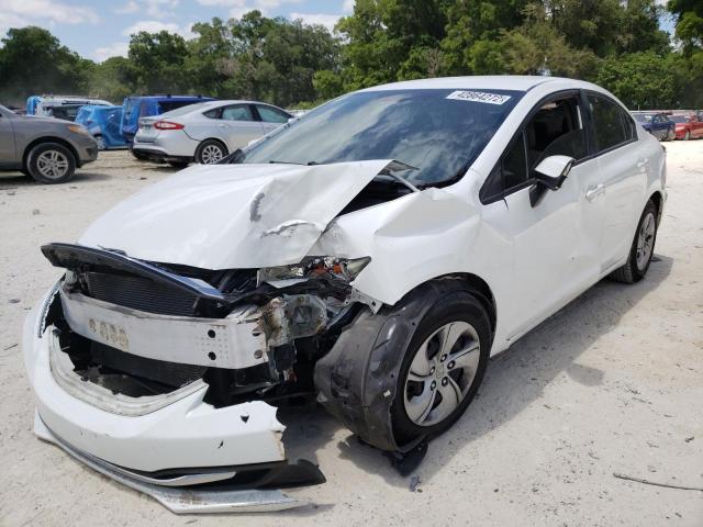 Photo 2 from auction – 2013 HONDA CIVIC LX with VIN 19XFB2F51DE262478