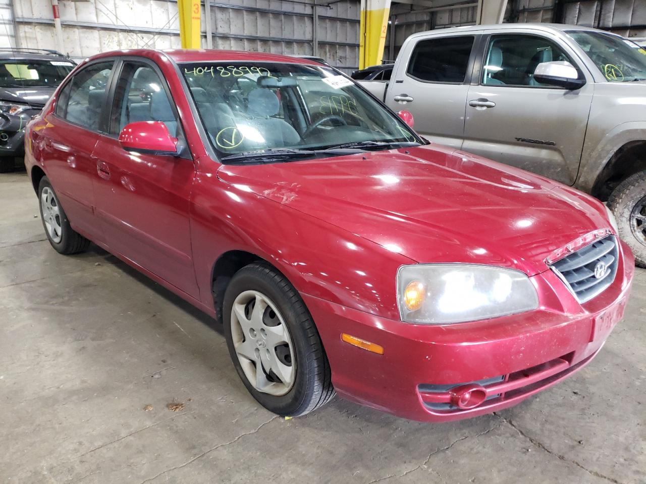 HYUNDAI ELANTRA GL 2004 with VIN KMHDN46D64U712303 - Photo from auction