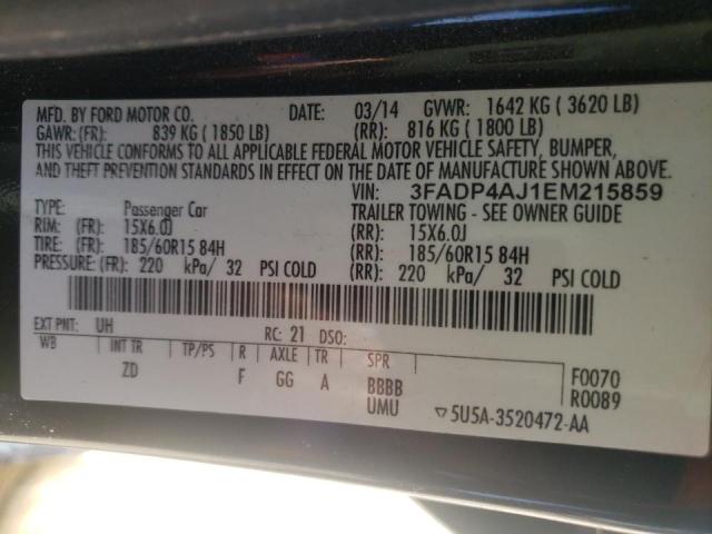 Photo 10 from auction – 2014 FORD FIESTA S with VIN 3FADP4AJ1EM215859