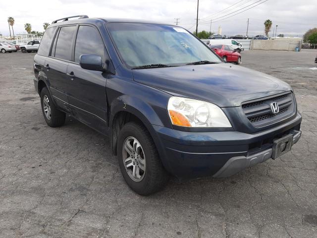 HONDA PILOT EX 2004 with VIN 2HKYF184X4H619504 - Photo from auction