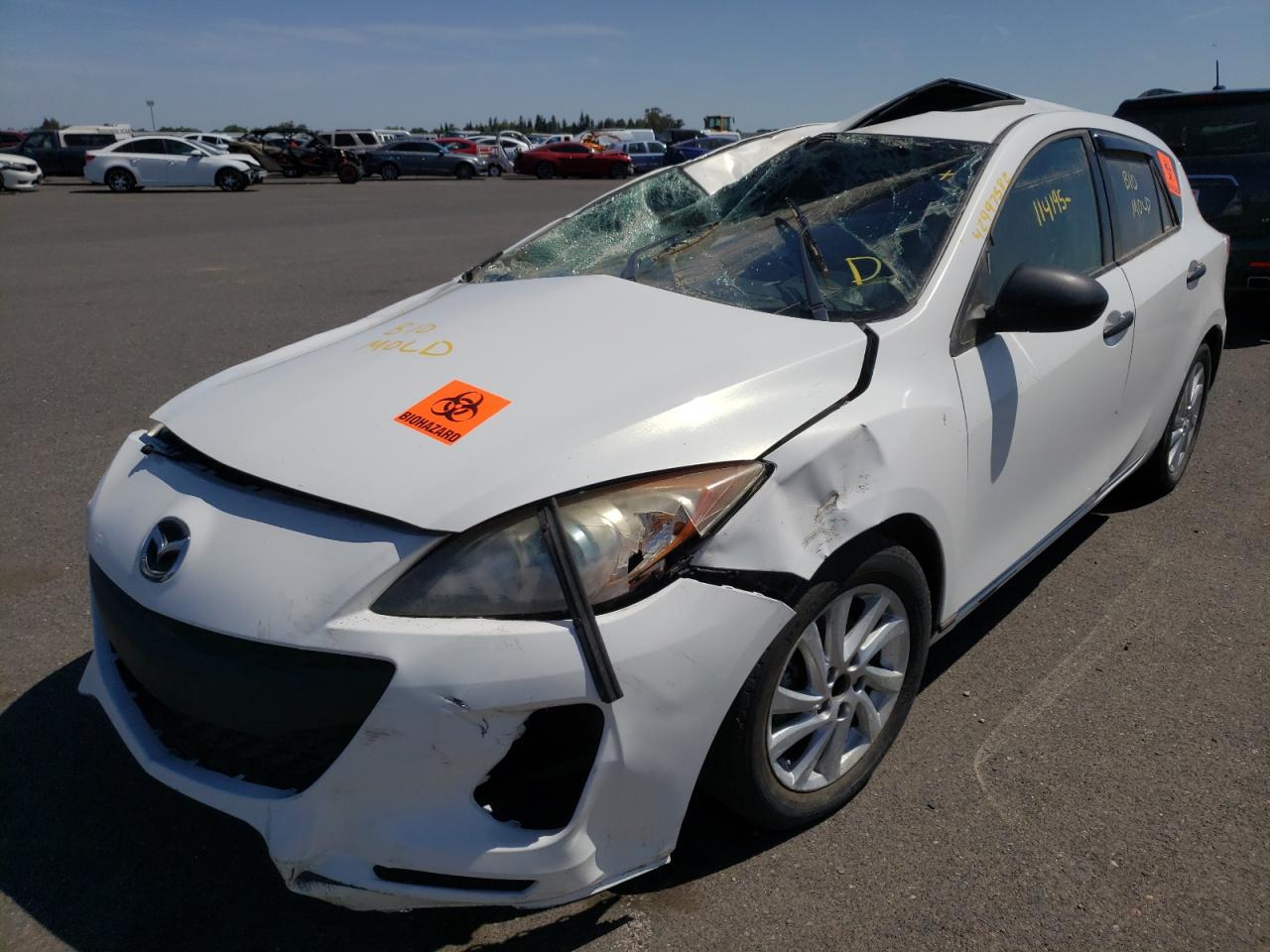 Photo 2 from auction – 2012 MAZDA 3 I with VIN JM1BL1L83C1595545