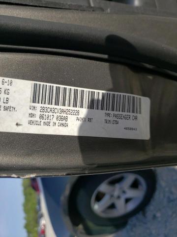 Photo 10 from auction – 2010 DODGE CHARGER SX with VIN 2B3CA3CV3AH252228