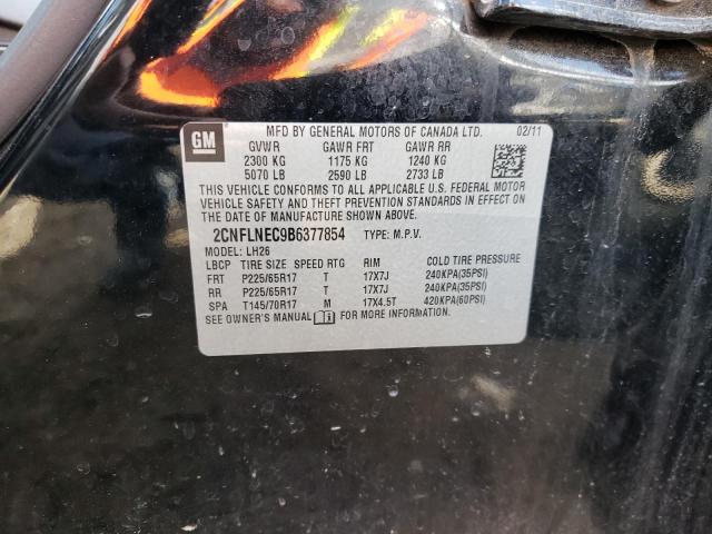 Photo 10 from auction – 2011 CHEVROLET EQUINOX LT with VIN 2CNFLNEC9B6377854