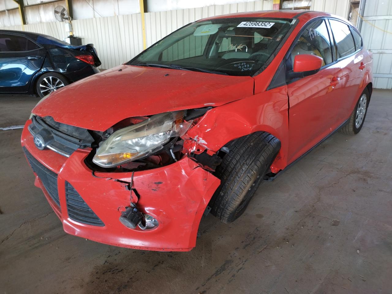 Photo 2 from auction – 2012 FORD FOCUS SE with VIN 1FAHP3K24CL318517