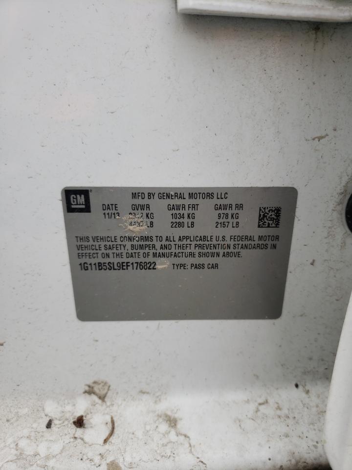 Photo 10 from auction – 2014 CHEVROLET MALIBU with VIN 1G11B5SL9EF176822