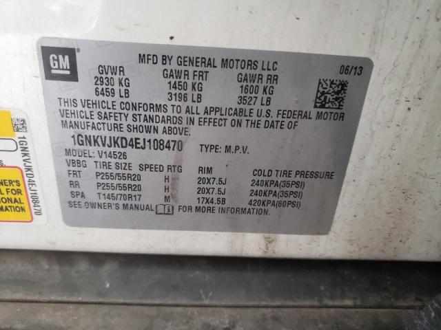 Photo 10 from auction – 2014 CHEVROLET TRAVERSE L with VIN 1GNKVJKD4EJ108470