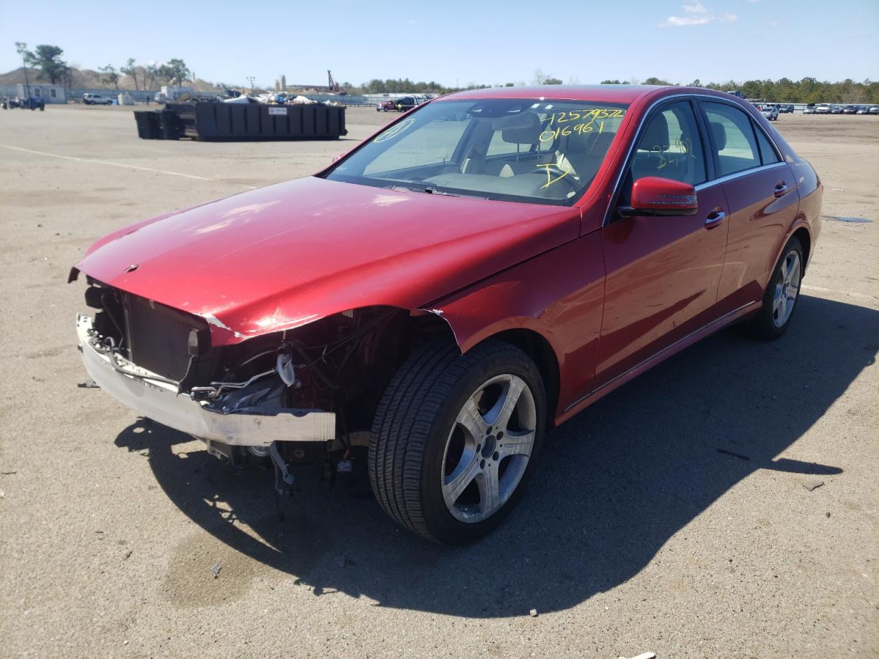 Photo 2 from auction – 2014 MERCEDES-BENZ E 350 4MAT with VIN WDDHF8JB0EB016961