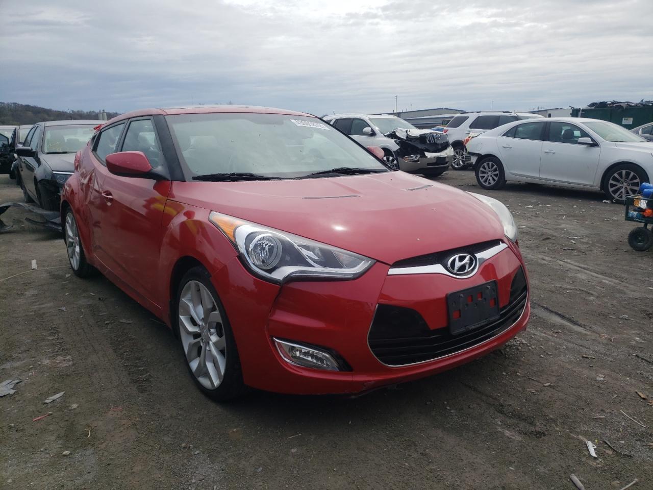 HYUNDAI VELOSTER 2013 with VIN KMHTC6AD7DU134278 - Photo from auction