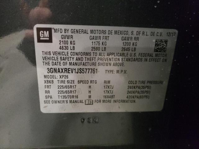 Photo 10 from auction – 2018 CHEVROLET EQUINOX LS with VIN 3GNAXREV1JS577761