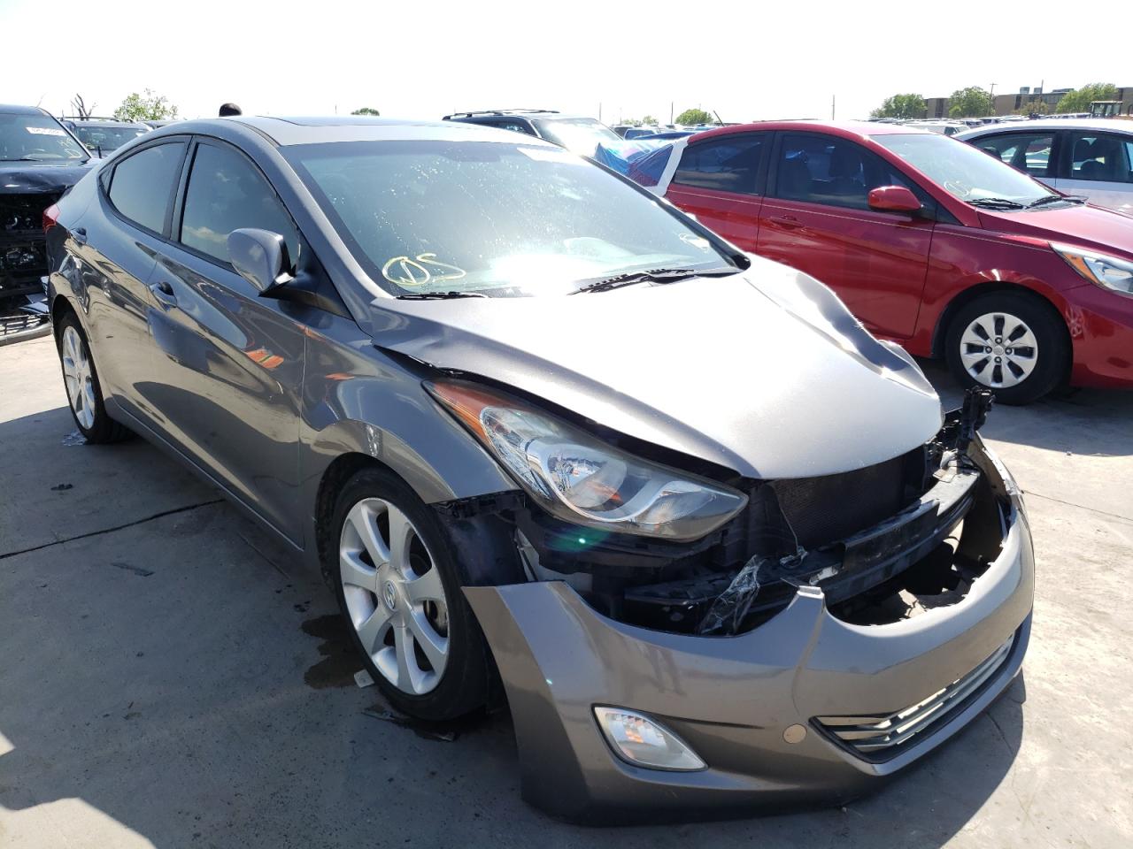 HYUNDAI ELANTRA GL 2013 with VIN 5NPDH4AE9DH190868 - Photo from auction