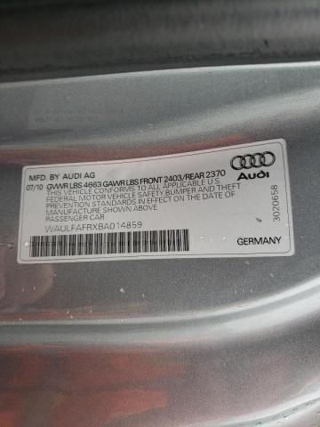 Photo 10 from auction – 2011 AUDI A5 PREMIUM with VIN WAULFAFRXBA014859