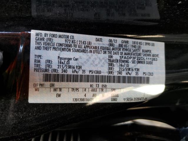 Фото 10 с аукциона – 2013 FORD FOCUS SE с VIN 1FADP3F22DL111263