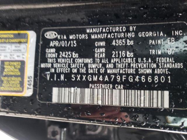 Photo 10 from auction – 2015 KIA OPTIMA LX with VIN 5XXGM4A79FG466801