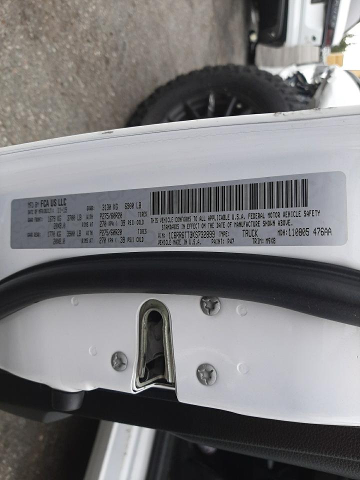 Photo 10 from auction – 2019 RAM 1500 CLASS with VIN 1C6RR6TT3KS732899