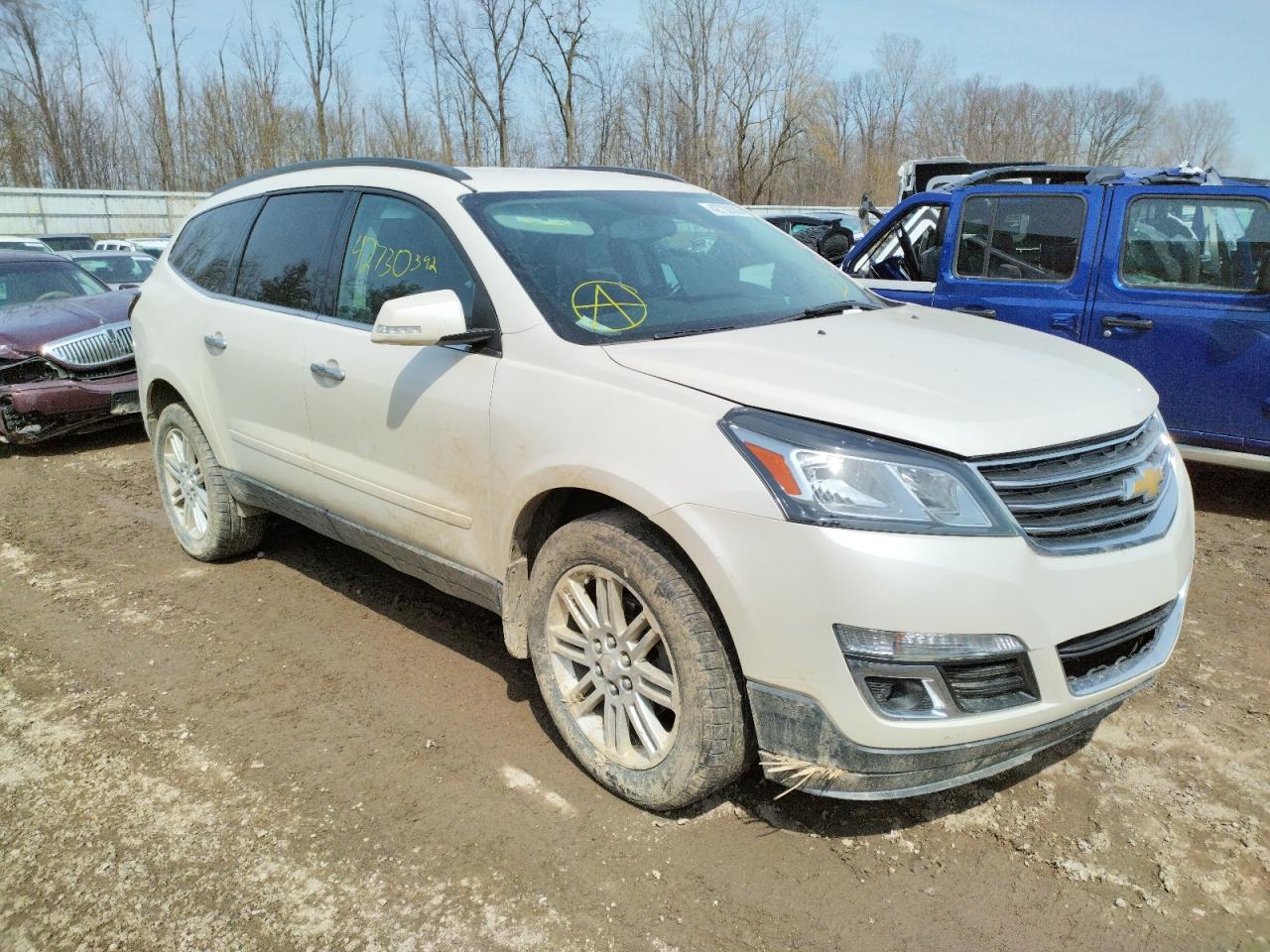 CHEVROLET TRAVERSE L 2015 with VIN 1GNKRGKD7FJ262566 - Photo from auction