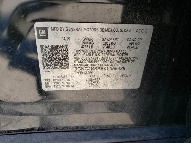 Photo 10 from auction – 2019 CHEVROLET TRAX LS with VIN 3GNCJKSB5KL355439
