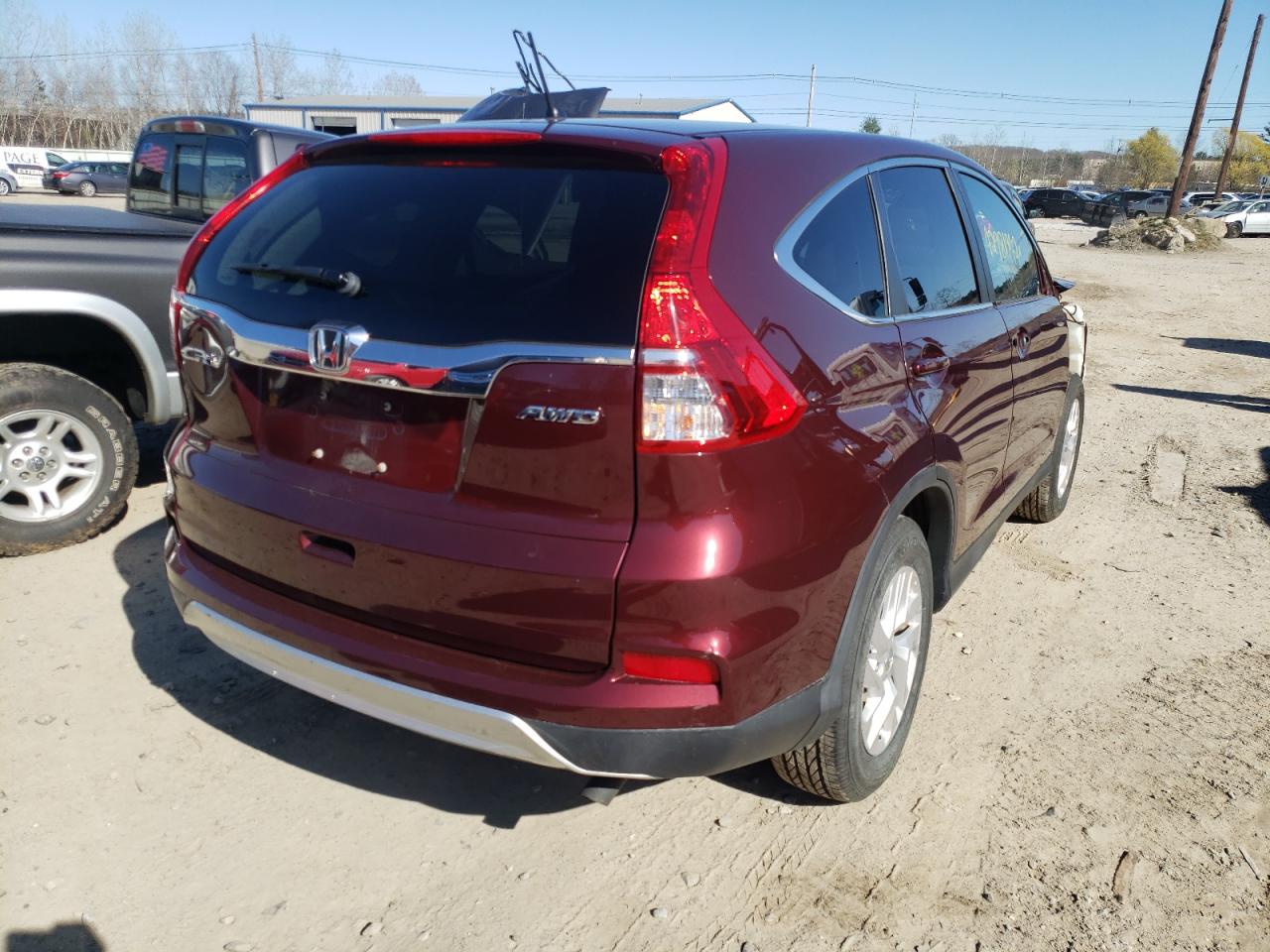 Photo 4 from auction – 2015 HONDA CR-V EX with VIN 2HKRM4H55FH609891