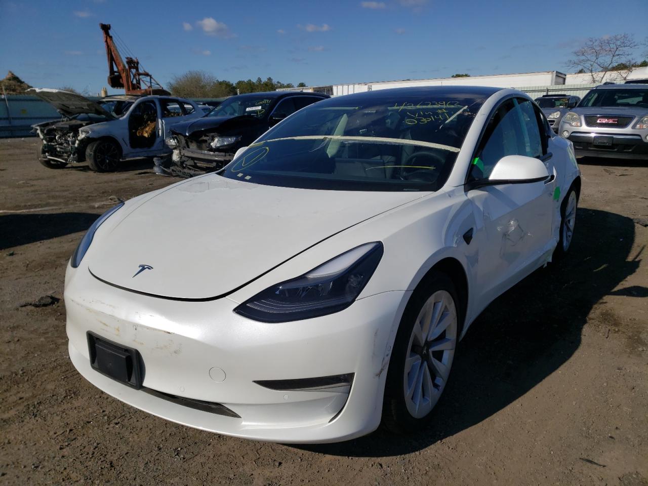 Photo 2 from auction – 2021 TESLA MODEL 3 with VIN 5YJ3E1EB4MF030141
