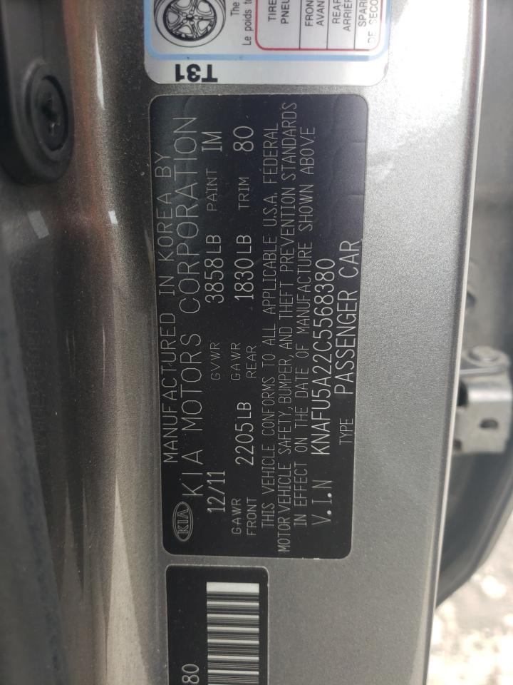 Zdjęcie 10 z aukcji – 2012 KIA FORTE EX z VIN KNAFU5A22C5568380