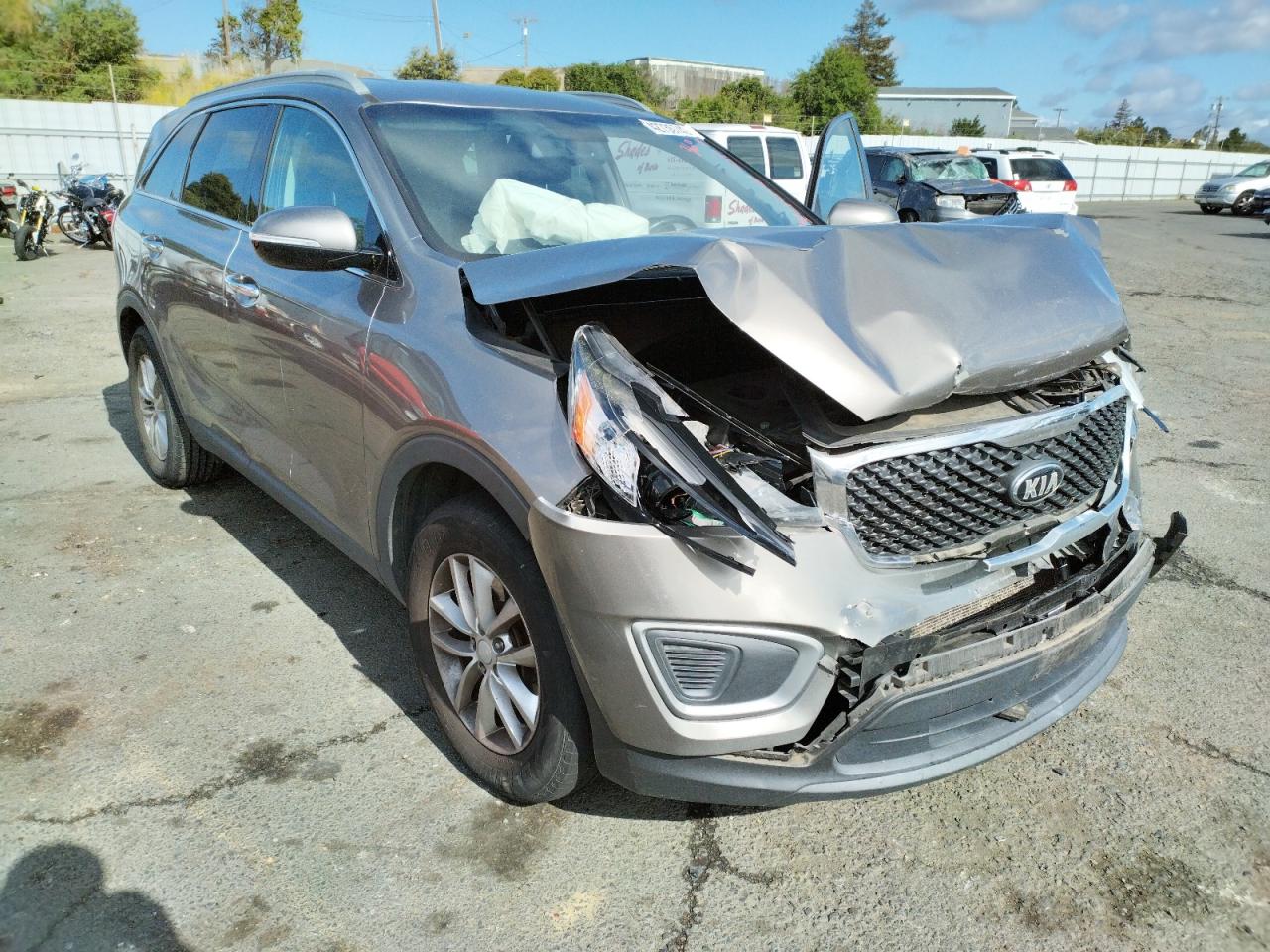 KIA SORENTO LX 2016 with VIN 5XYPG4A31GG010857 - Photo from auction