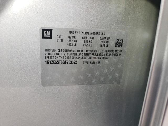 Photo 10 from auction – 2016 CHEVROLET MALIBU LT with VIN 1G1ZE5ST6GF203522