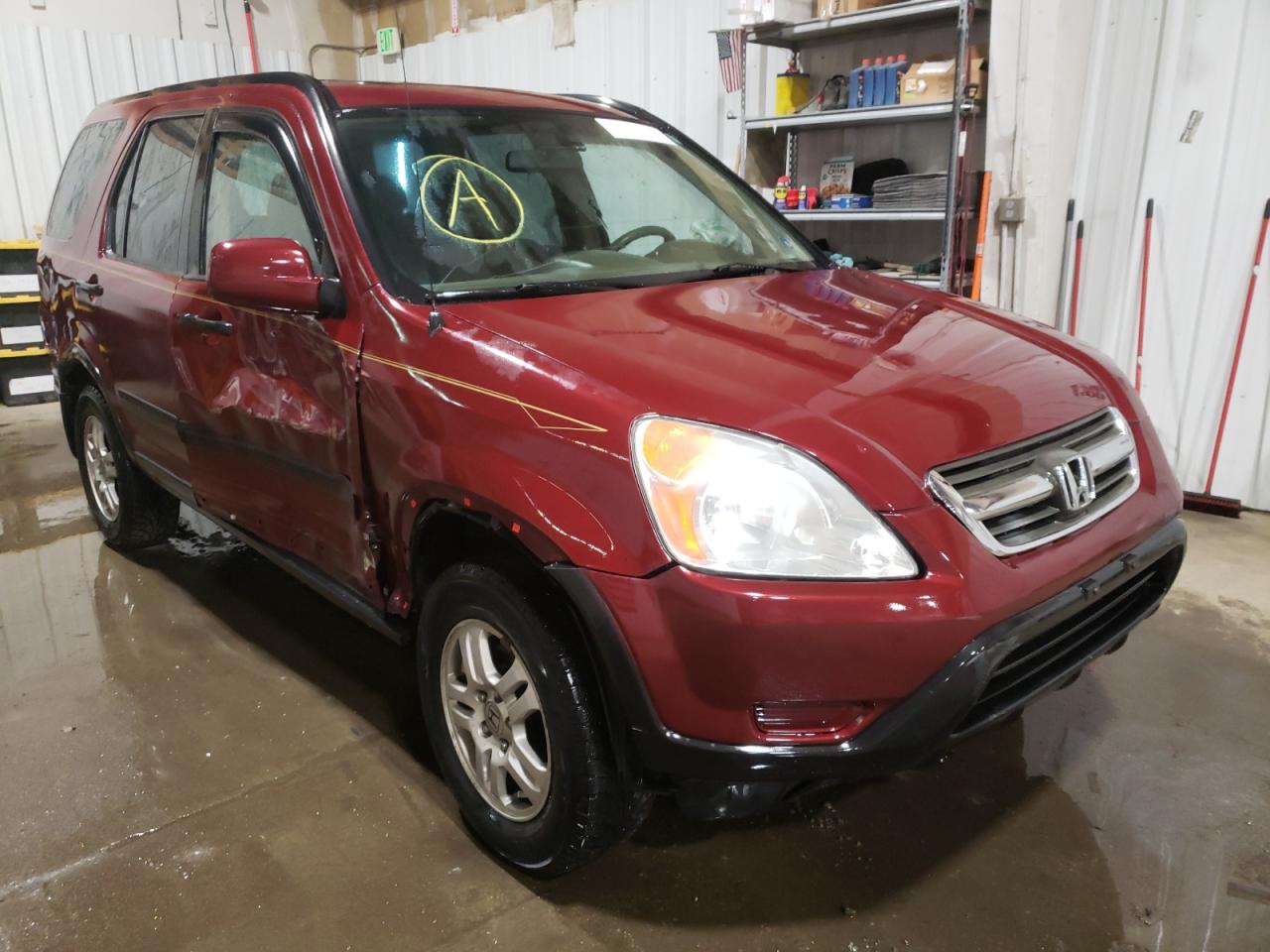 HONDA CR-V EX 2002 with VIN JHLRD78822C089220 - Photo from auction