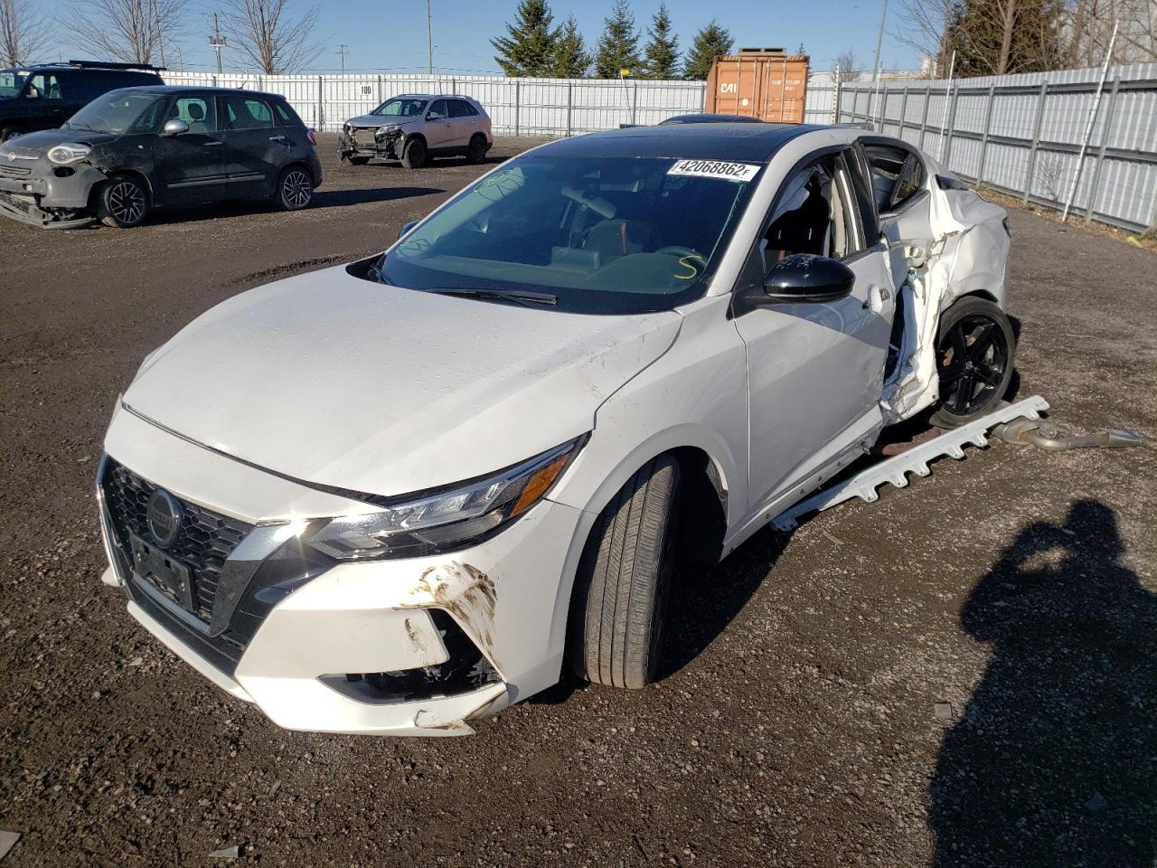 Photo 2 from auction – 2021 NISSAN SENTRA SR with VIN 3N1AB8DV6MY222284