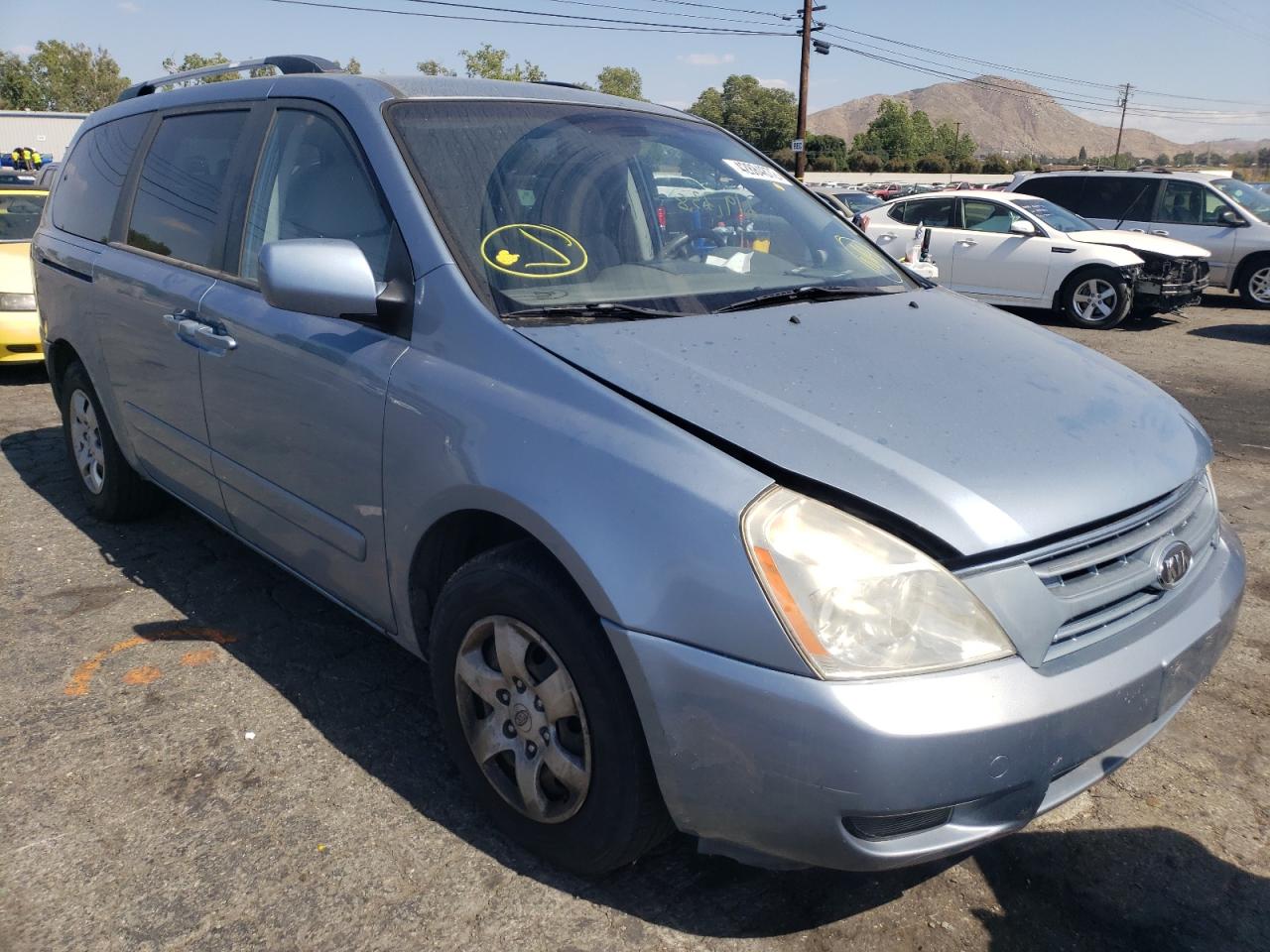 KIA SEDONA EX 2009 with VIN KNDMB233096304663 - Photo from auction