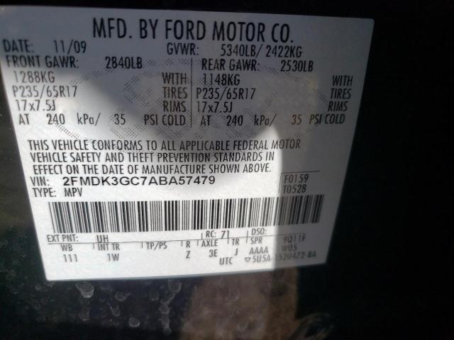 Photo 10 from auction – 2010 FORD EDGE SE with VIN 2FMDK3GC7ABA57479