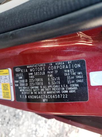 Photo 10 from auction – 2012 KIA SEDONA LX with VIN KNDMG4C74C6458722