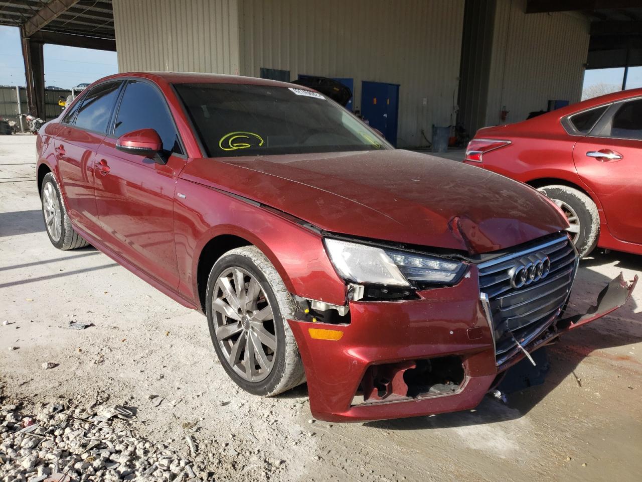 AUDI A4 PREMIUM 2018 with VIN WAUKMAF48JN013349 - Photo from auction