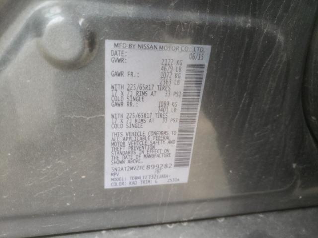 Photo 10 from auction – 2015 NISSAN ROGUE S with VIN 5N1AT2MV2FC899282