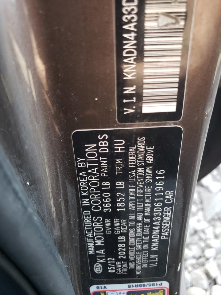 Photo 10 from auction – 2013 KIA RIO EX with VIN KNADN4A33D6119616