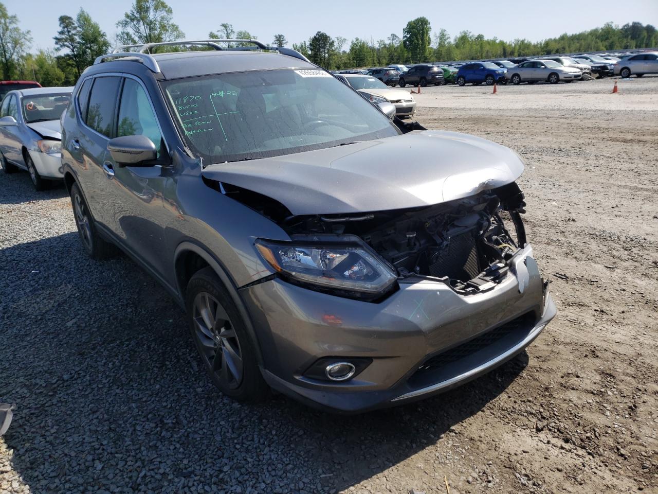 NISSAN ROGUE S 2016 with VIN KNMAT2MT6GP700442 - Photo from auction
