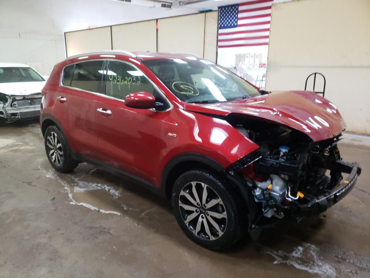 KIA SPORTAGE E 2017 with VIN KNDPNCAC0H7220087 - Photo from auction