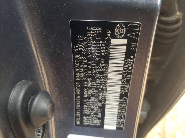 Photo 10 from auction – 2014 TOYOTA COROLLA L with VIN 2T1BURHE0EC032722