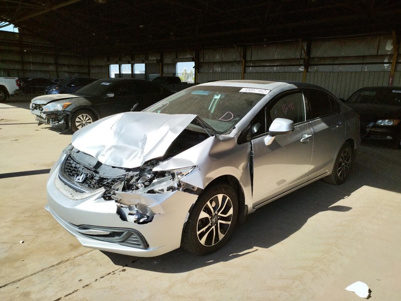 Photo 2 from auction – 2013 HONDA CIVIC EX with VIN 19XFB2F87DE036343